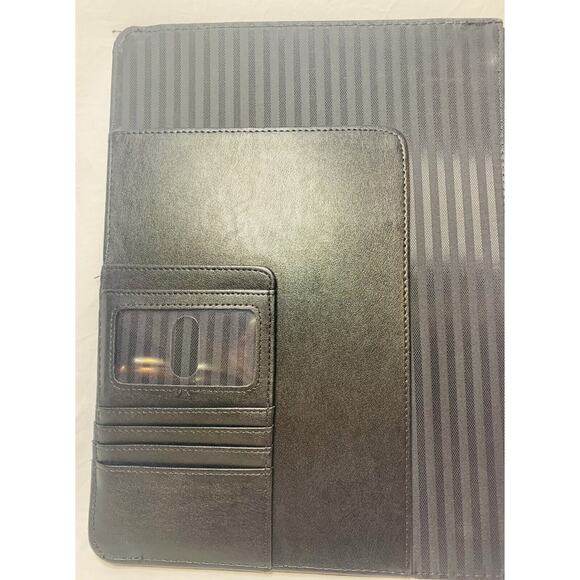 Case-it Padfolio Black Executive Leatherette Pockets Letter Size Writing Pad - Picture 4 of 8